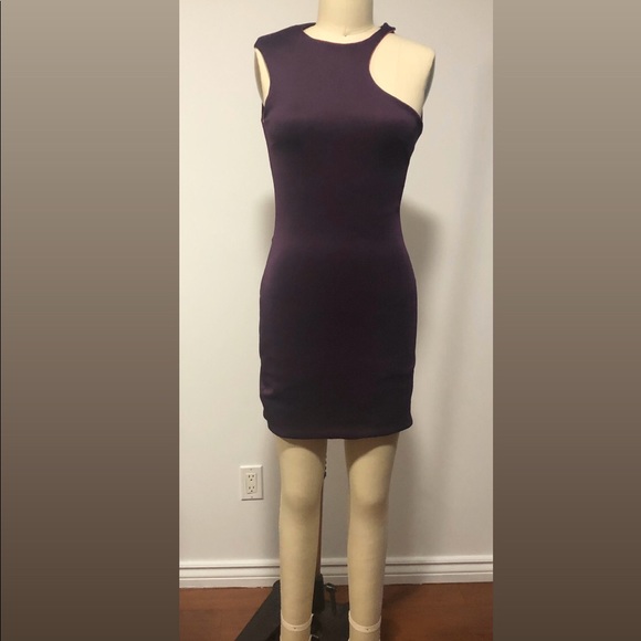 Asymmetrical Purple/plum Dress - Picture 2 of 3